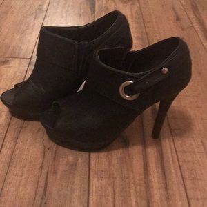 Sexy black booties